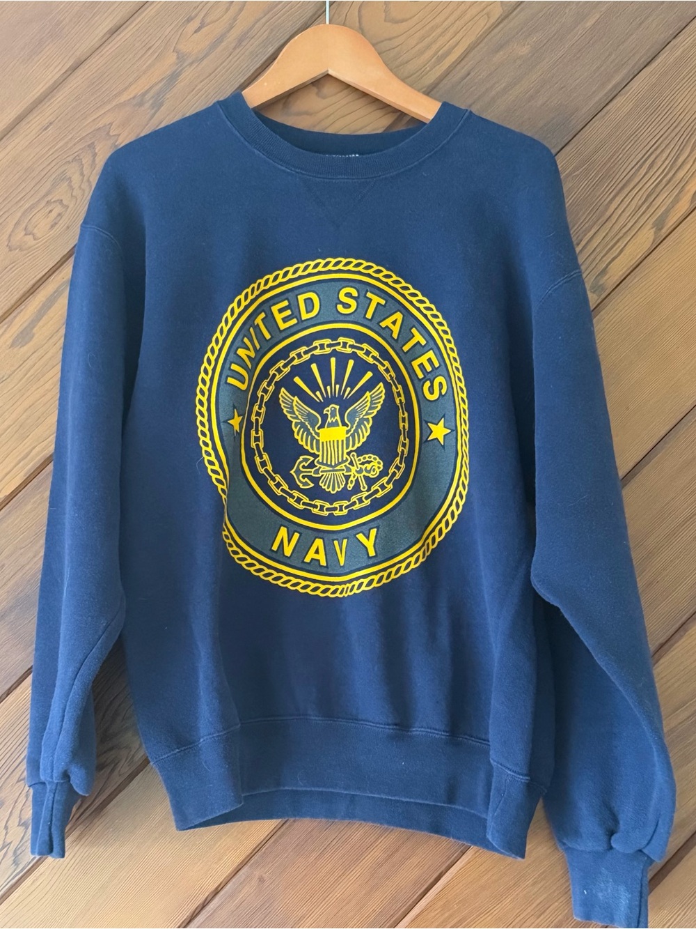 Vintage SOFFE United States Navy Double Sided Crewneck Sweatshirt USA Made M